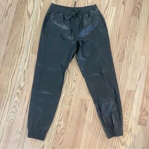 Zara Faux Leather Jogger Pants Size S
